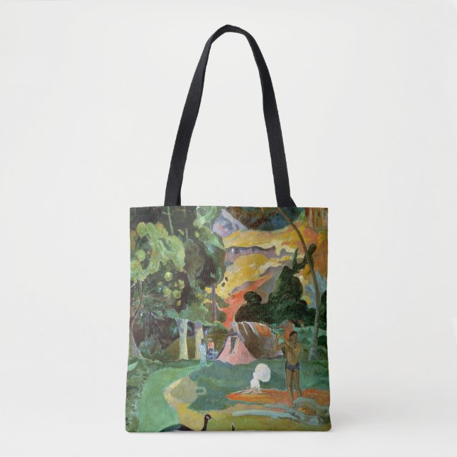 Bolsa Tote Paul Gauguin | Matamoe ou, paisagem com pavões (Frente)