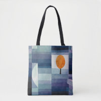 Paul Klee Harbinger do outono. Vintage Blue art