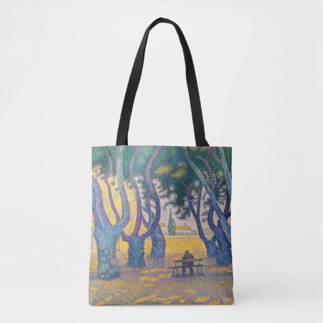 Bolsa Tote Paul Signac - Place des Lices, Santo-Tropez (Frente)