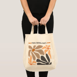 Bolsa Tote Pausar. Repensar. Reagir.