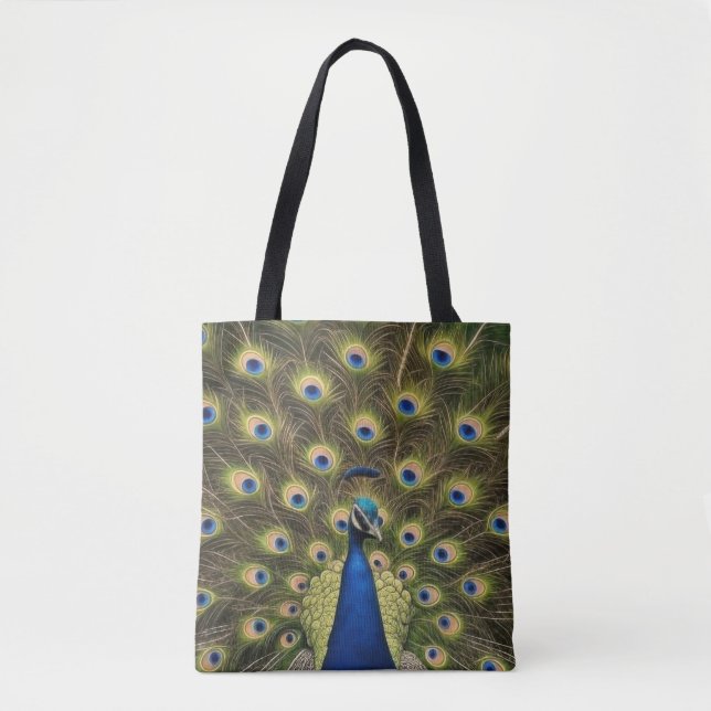Bolsa Tote Pavão Azul (Frente)