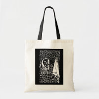 Pavão de Beardsley & senhora sacola