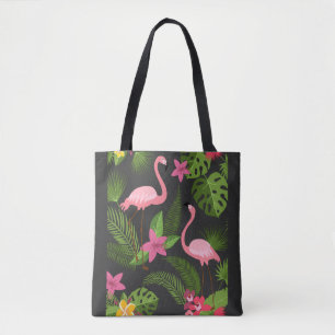 Bolsa Tote Pavão-Pink Padrão com Flor