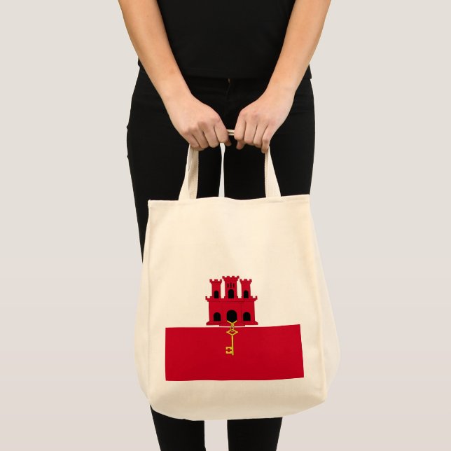 Bolsa Tote pavilhão de Gibraltar (Frente (produto))