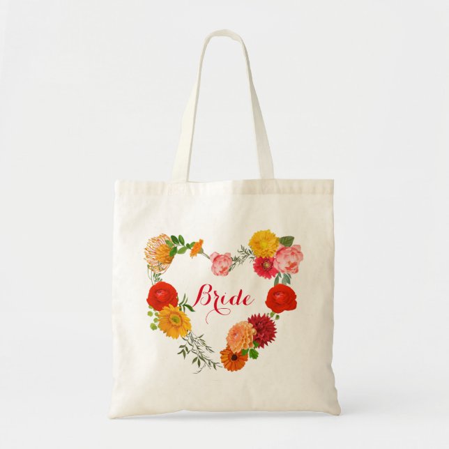Bolsa Tote Pavimento De Flores E Folhas (Frente)