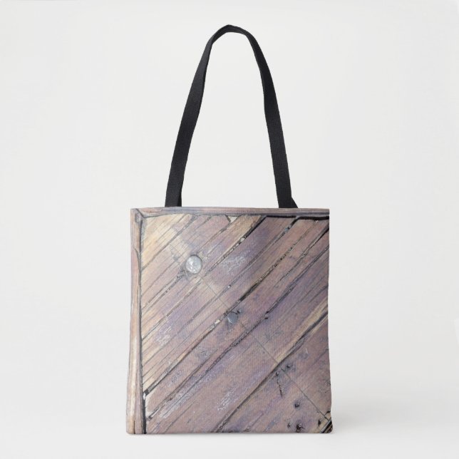 Bolsa Tote Pavimento Texturizado de Madeira em Massa (Frente)