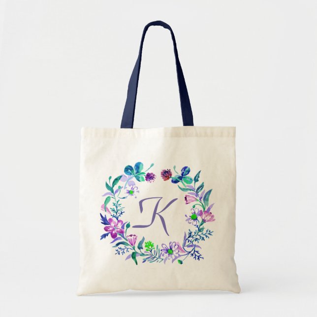 Bolsa Tote Pavimentos de Aquarela Pastel (Frente)
