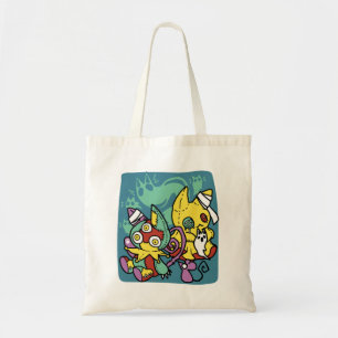 Bolsa Tote Paw-sitivamente Assustador   Gatos Monstruosos de 
