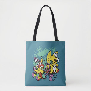 Bolsa Tote Paw-sitivamente Assustador   Gatos Monstruosos de 