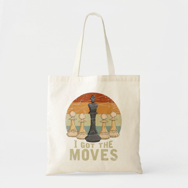 Bolsa Tote Pawn King Chess Figura Xessêmen Gift Chess (Frente)
