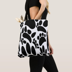 Bolsa Tote Pawprint do abstrato