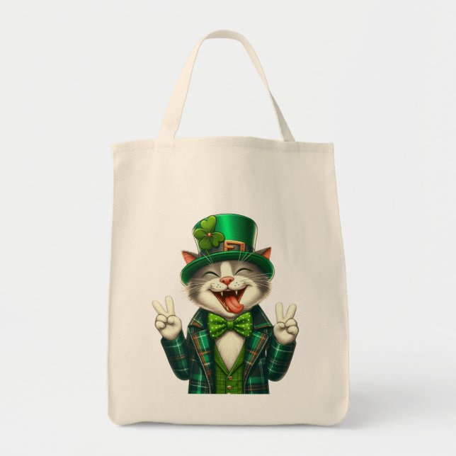Bolsa Tote Paz, Amor e Cerveja Verde (Frente)