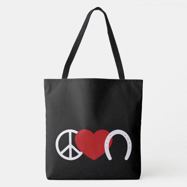 Bolsa Tote Paz-Amor-Hoof (Frente)