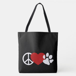 Bolsa Tote Paz-Amor-Pata