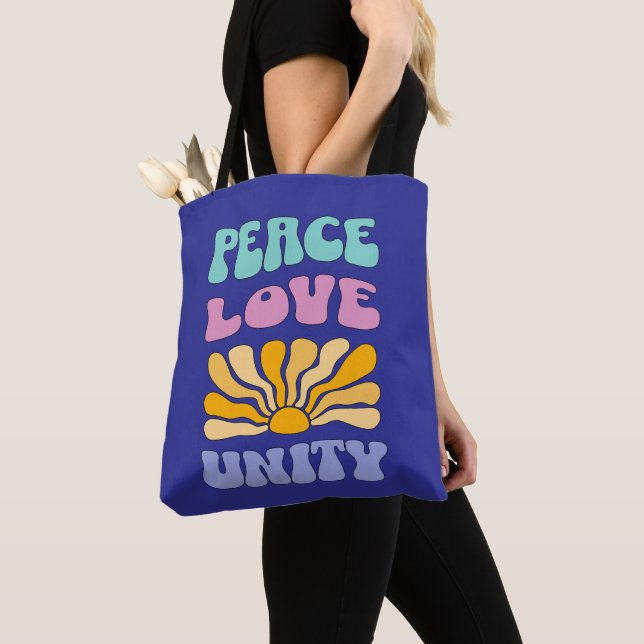 Bolsa Tote Paz Amor Unidade (Close Up)