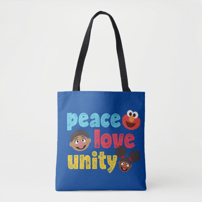 Bolsa Tote Paz e Amor Unidade (Frente)