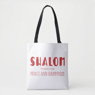 Bolsa Tote Paz E Felicidade SHALOM