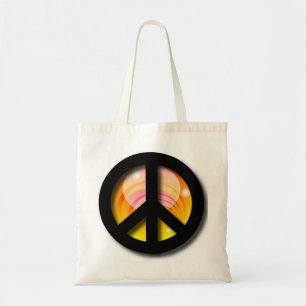 Bolsa Tote Paz grande do por do sol