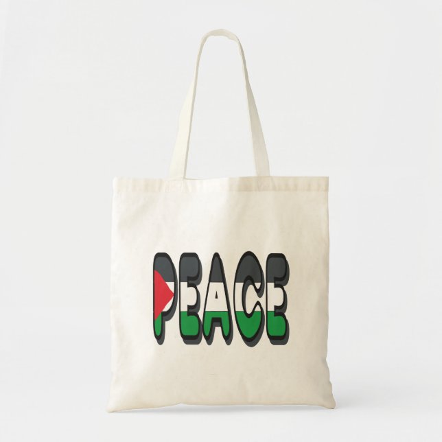 Bolsa Tote Paz na Palestina (Frente)