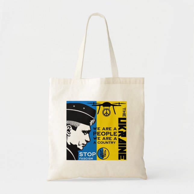 Bolsa Tote Paz Para A Ucrânia (Frente)