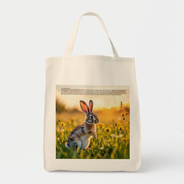 Bolsa Tote Pé de Coelho Sortudo  (Frente)