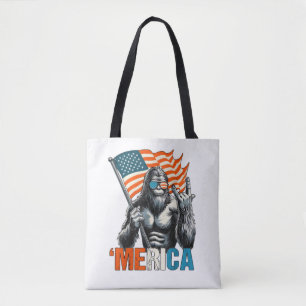 Bolsa Tote Pé Grande América Rocha Bandeira Americana