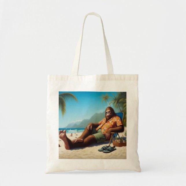 Bolsa Tote Pé Grande na Praia (Frente)