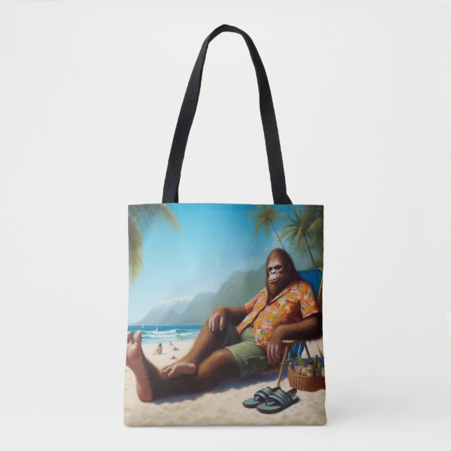 Bolsa Tote Pé Grande na Praia (Frente)