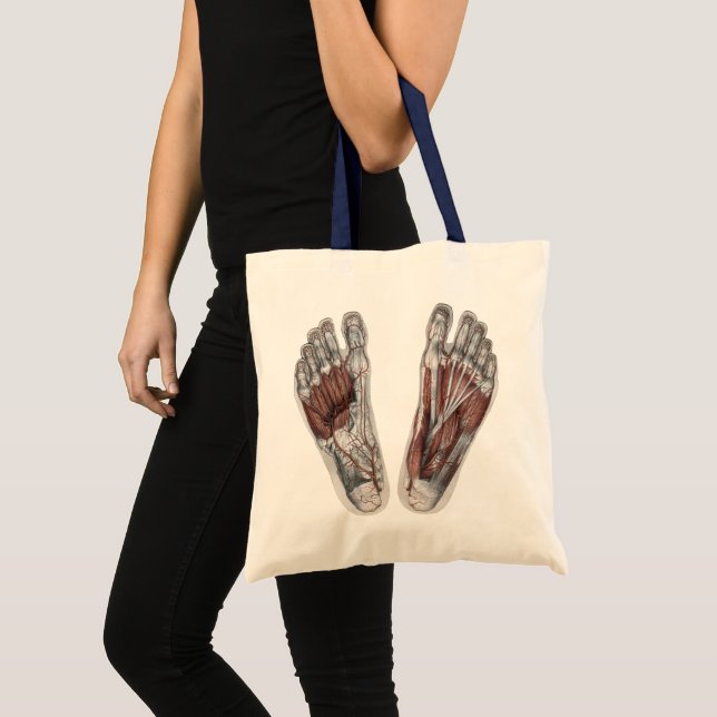 Bolsa Tote Pé Podiatral De Podiatria Da Anatomia Humana Vinta (Frente (produto))