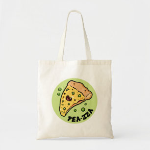 Bolsa Tote Pea-zza Pizza Cuta Saco de Tote Vegetal