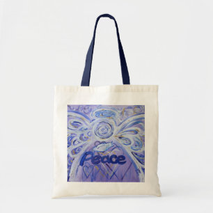 Bolsa Tote Peace Angel Word Art Tote Bags