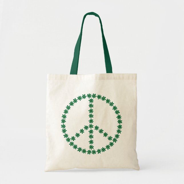 Bolsa Tote Peace Floral (Frente)