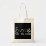 Bolsa Tote Peace Love Science<br><div class="desc">Peace Love Science</div>