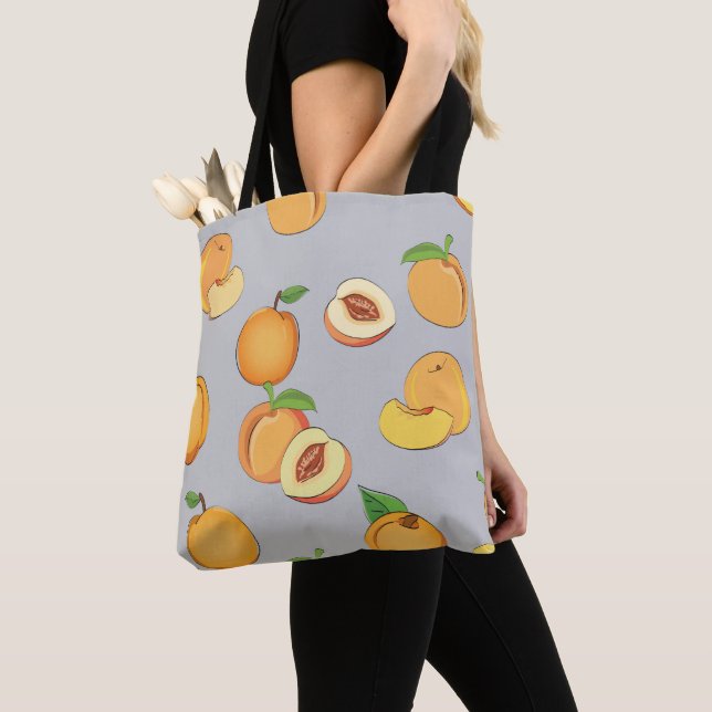 Bolsa Tote Peach Pattern 6 (Close Up)