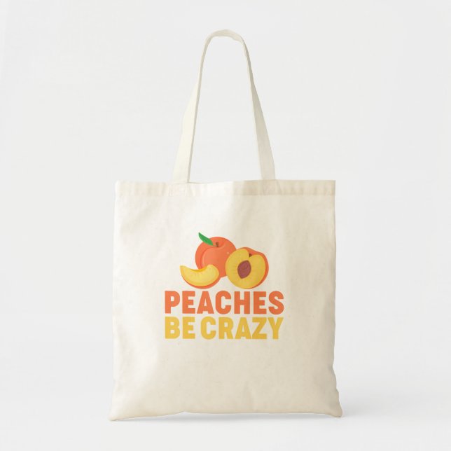 Bolsa Tote Peach Pun Fruta Georgia Iced Tea (Frente)