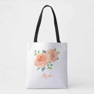 Bolsa Tote Peach Rosa Bridal