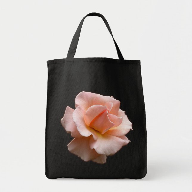 Bolsa Tote Peach RoseTote Bag Wild Rosa Beach Tote Bags (Frente)