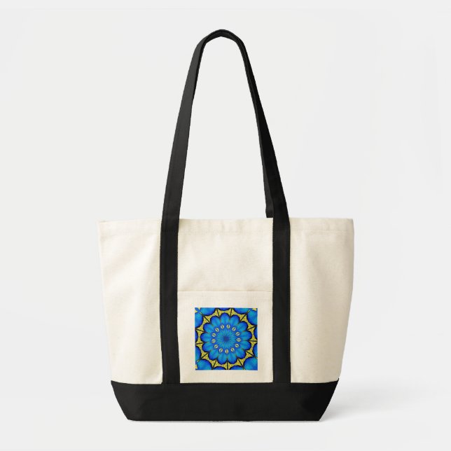 Bolsa Tote Peacock Feather Caleidoscópio 4 (Frente)