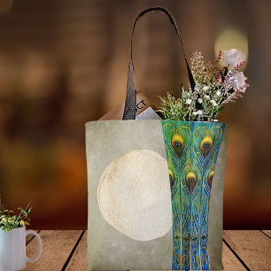 Bolsa Tote Peacock Feather Vase Masterícula De 1900