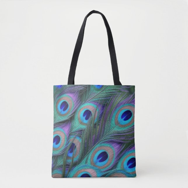 Bolsa Tote Peacock Feathers (Frente)