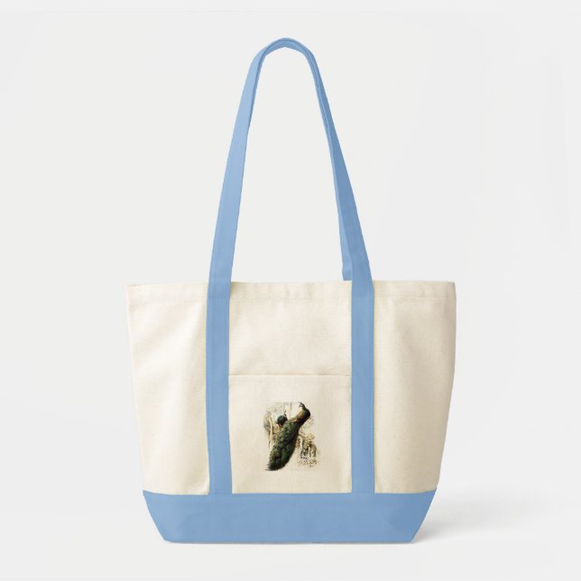 Bolsa Tote Peacocks em repouso (Frente)
