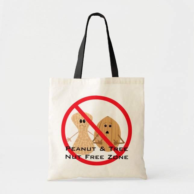 Bolsa Tote Peanut & Tree Nut - Saco de Alergia Livre (Frente)
