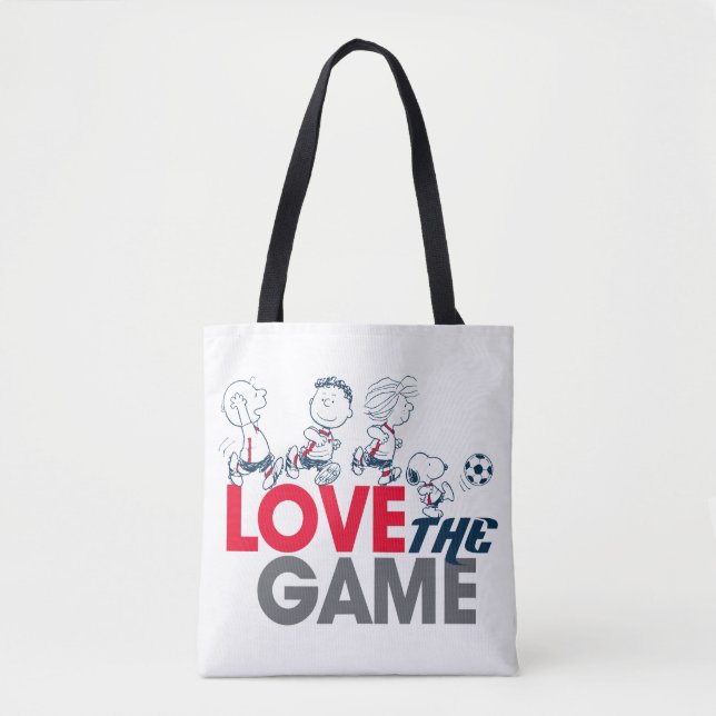 Bolsa Tote Peanuts Gang - Ame O Jogo (Frente)