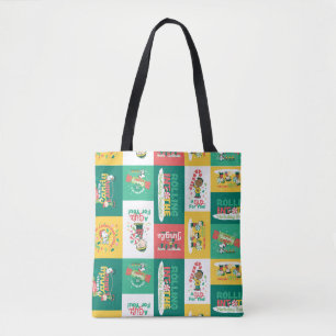 Bolsa Tote Peanuts Peppermint Dreams Padrão de Feriado