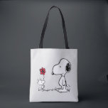 Bolsa Tote Peanuts | Snoopy & Woodstock Red & Black<br><div class="desc">Bring the timeless charm and heartfelt friendship of Peanuts' Snoopy and Woodstock into your life with this delightful collection, featuring their iconic red flower moment. This classic illustration captures Woodstock sweetly presenting a flower to his best pal, making every item in this collection a pure joy to own or gift!...</div>
