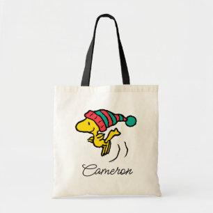 Bolsa Tote Peanuts Woodstock Winter Beanie Add Your Name