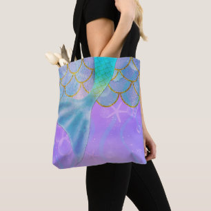 Bolsa Tote Pearl Shimmer Sereia Iridescente