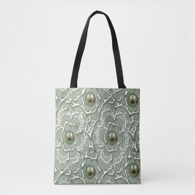 Bolsa Tote Pearl Verde (Frente)