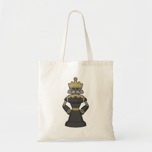 Bolsa Tote Peça de xadrez King Crown Chess