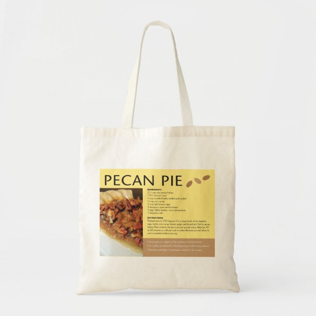 Bolsa Tote Pecan Pie Recebe Cuisina Regional (Frente)